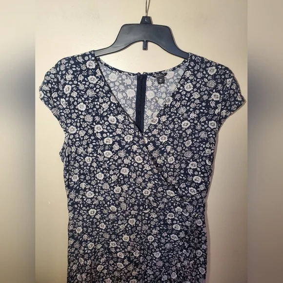 J.Crew Mercantile Faux Wrap Dress Floral Size 10 - Picture 5 of 7